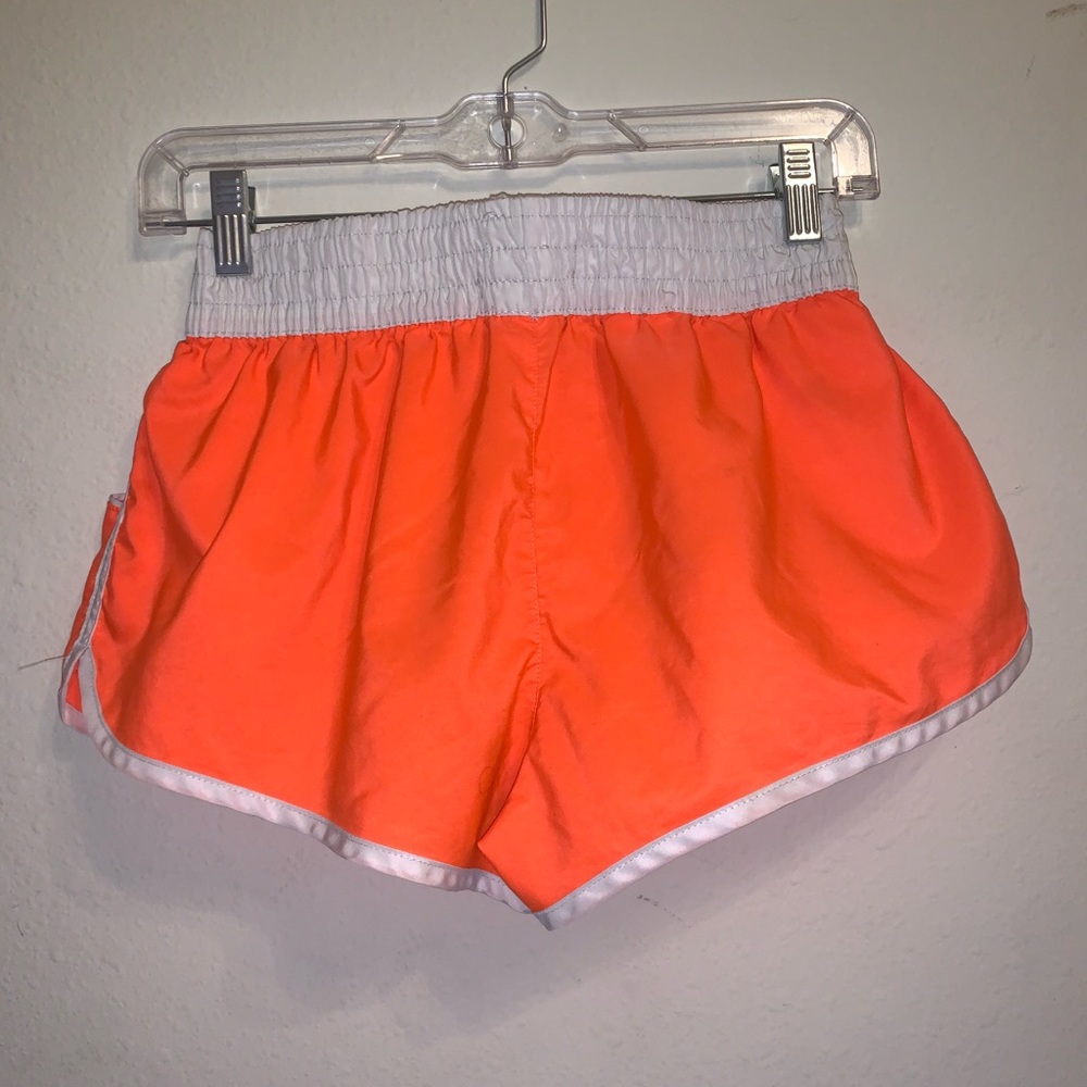 Neon Orange Athletic Shorts